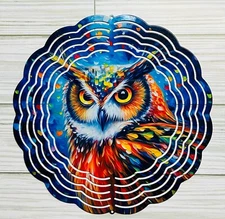 OWL metal wind spinners for yard