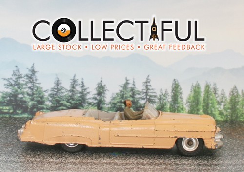 DINKY TOYS #131 - CADILLAC ELDORADO - PEACH WITH DRIVER - VINTAGE DIECAST 🔥 - Picture 3 of 7