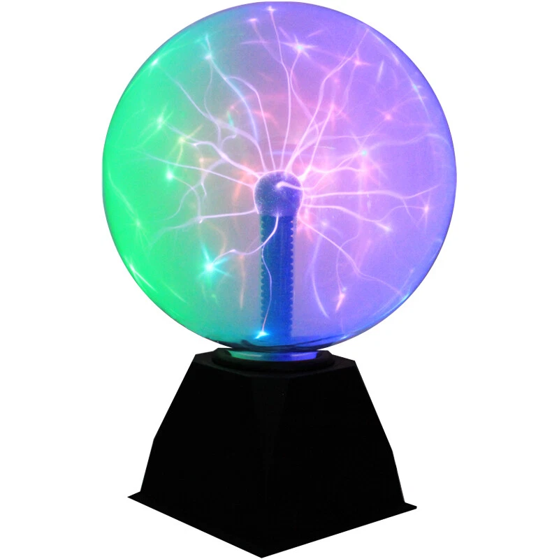 8 inch Magic Plasma Ball Sphere Globe Desktop Light 3 Colors Party Decor  Lamp