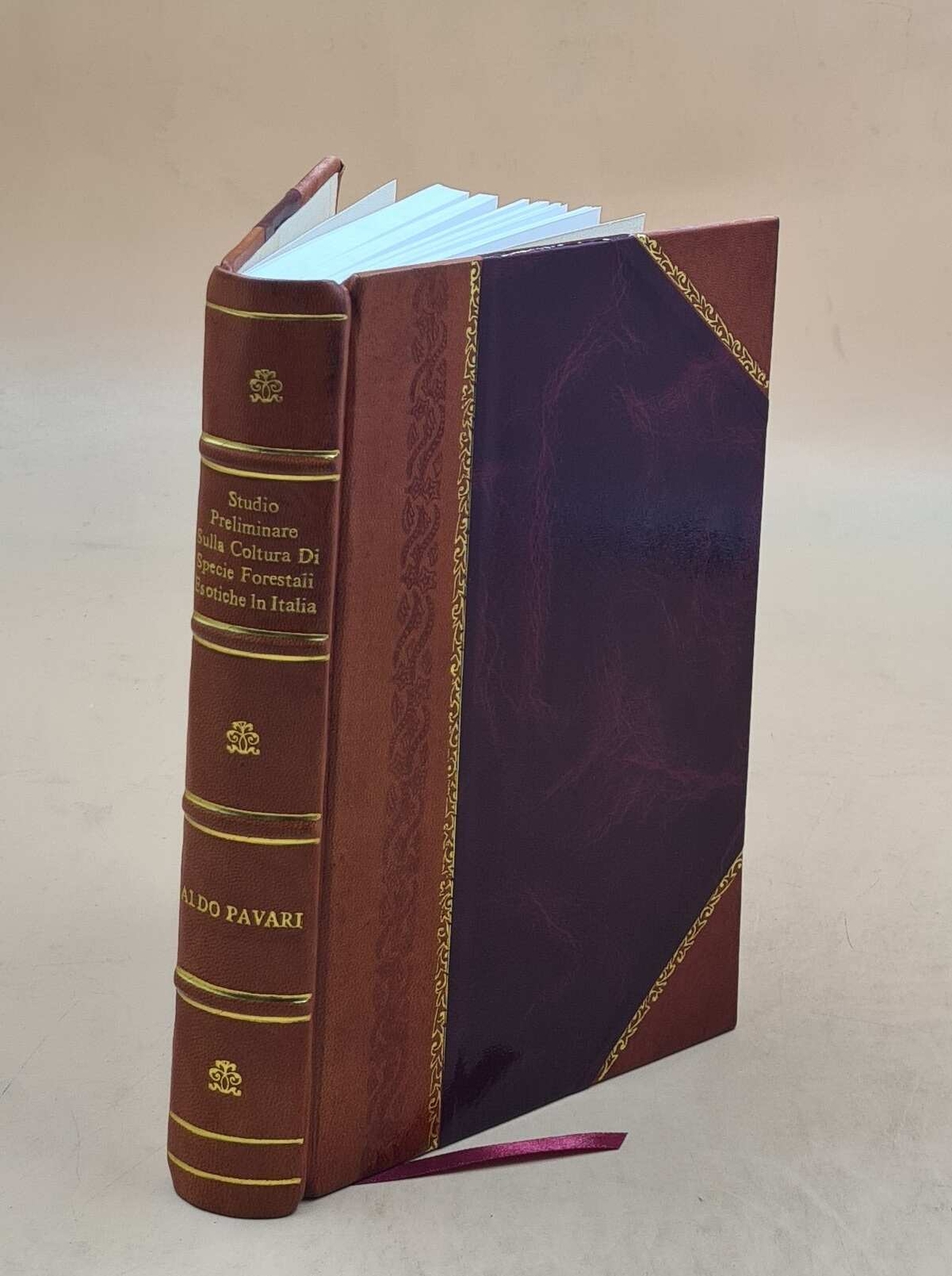 Exotic Forest Species Cultivation Study in Leather Bound Edition