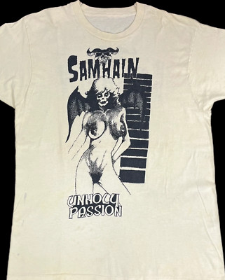 Samhain Band Unholy Passion T-shirt WHITE Unisex S to 5Xl 1F1061