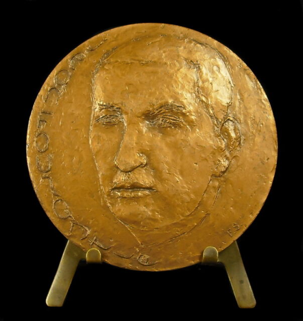 Medal Economist Jean Fourastié Le Mal Is Le Contempt Of Long Term 68mm - Medal Medal Economist Jean Fourastié Le Mal Is Le Contempt Of Long Term 68mm - Medal