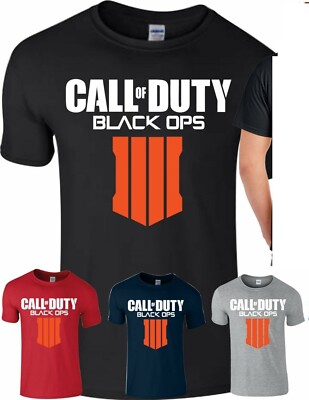 Call Of Duty Black Ops IIII Herren T-Shirt PC COD 4 PS4 PS3 Xbox Gamer Männer Kinder