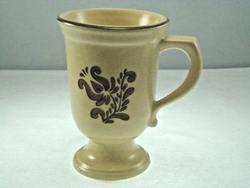 Pfaltzgraff Stoneware VILLAGE Pedestal Mug/Footed Grandmug EXC