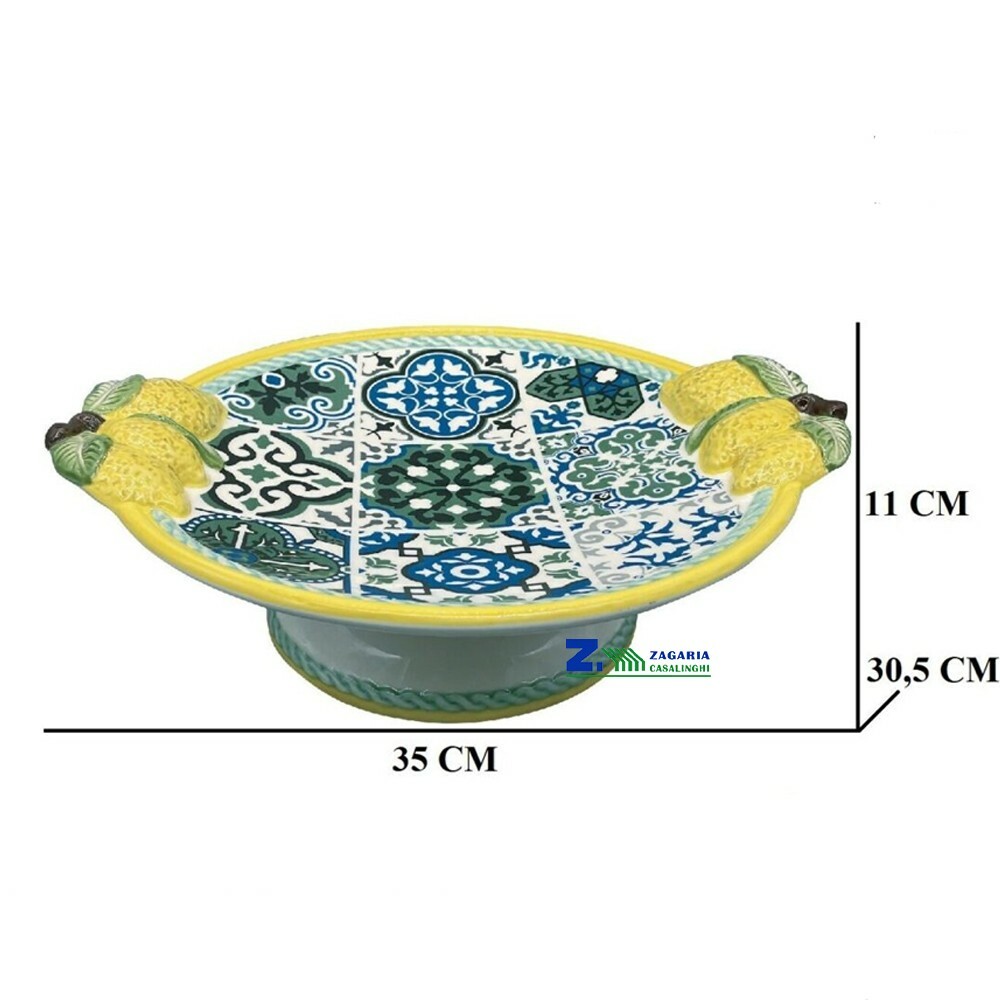 CENTROTAVOLA SICILIANO FANTASIA CON LIMONI DECALCA 3D ART.97436