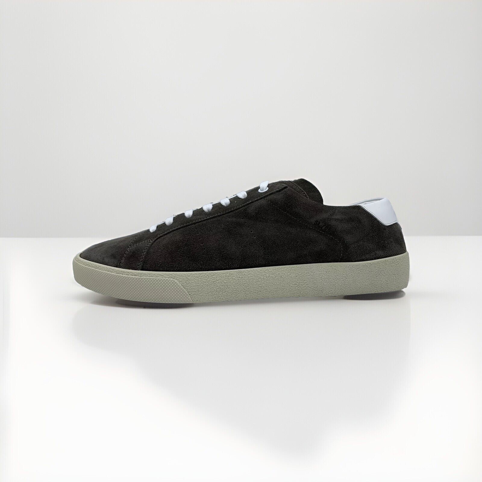 Sneakers basse Saint Laurent marrone scamosciato $800 taglia US 15 EU 48 Made in Italy