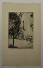 Mary Coulter - Old Mission Bell and Stairway, San Gabriel Mission