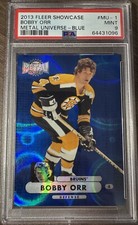 2013 Fleer Showcase Bobby Orr Metal Universe Precious Metal Blue PMG /25 PSA 9