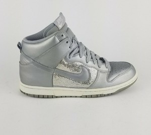 silver nike high tops