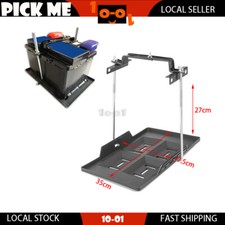 355 X 200mm Car Battery Storage Holder Tray + Adjusting Hold Down Clamp Support
