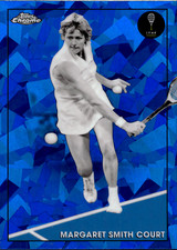 Margaret Smith-Court 2021 Topps Chrome Sapphire Tennis Blue Sapphire Parallel SP