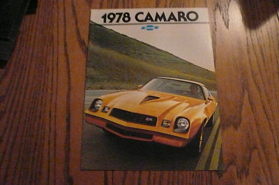 1978 Camaro Sales Brochure Z28 Berlinetta -  Buy One Get Two