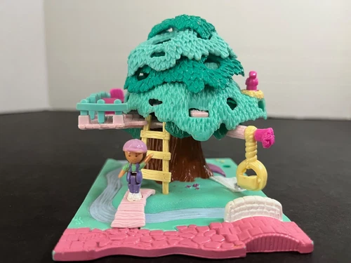 Vintage 1994 Toys Polly Pocket Bluebird Tree House w/ 1 Doll