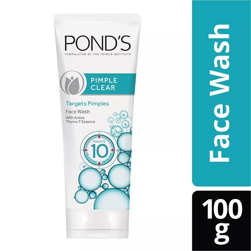 POND S Pimple Clear Face Wash 100gm With Active Thymo T Essence For Nourishing