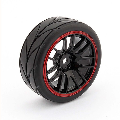 4pcs Soft Rubber Tyre Tires Wheels Foam Inserted for 1/10 RC Touring Racing Cars - Picture 2 of 6