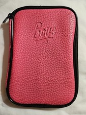 BOYE Crochet 24 Metal Hooks Set Pink Leatherette Case Cushioned Zip Around NWOT