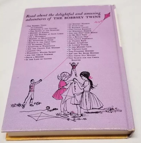 BOBBSEY TWINS Search For The GREEN ROOSTER 1965 Laura Lee Hope Hardcover VTG #58 - Picture 5 of 5