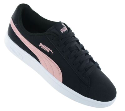 PUMA Smash v2 Buck SD Damen Sneaker Schwarz 365160-18 Retro