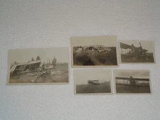 1918 World War I Planes Lot Allied Crashed Wrecks Europe AEF Rare Photos (5)