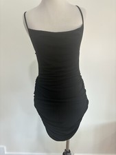 Zara Black Bodycon Cross Strap Dress