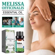 Natural Stress Relief with Melissa Officinalis Essential Oil 10 mL Bottle Hot N8