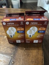 2-GE Relax HD LED Light Bulbs Soft White 360 Lumens 40w 4.5 Watt 2 Bulb Pack