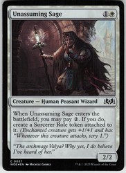 Unassuming Sage #37 Foil - Wilds of Eldraine