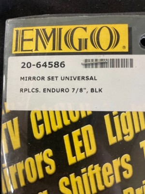 Emgo Mirror - 360 Enduro - Black | 20-64586 #0315 | eBay