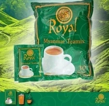 Royal Myanmar Teamix Soothing Drink really good taste Solid Milk Tea 30 x 20g