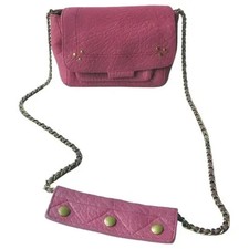 JEROME DREYFUSS Petit sac besace cuir bubble rose TBE Rare SOLD OUT TAILLE S