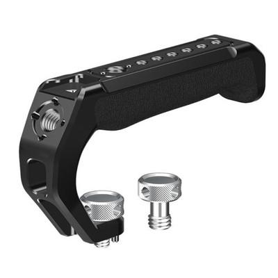 DSLR Cage Extension Top Handle With Cold Shoe 3/8 1/4 Threaded Positioning Hole
