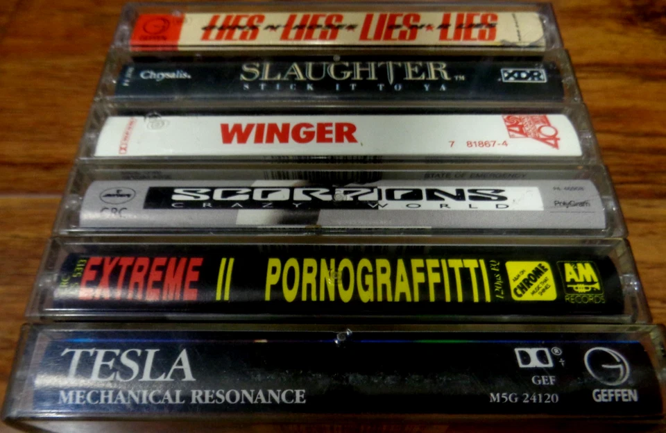 80S METAL CASSETTE LOT WINGER SCORPIONS TESLA GUNS N ROSES TESTED VGC Foto 2 de 4