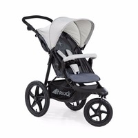Hauck Runner Silver Grey Pushchair Jogger All Terrain Buggy Stroller 3 Wheel Pro