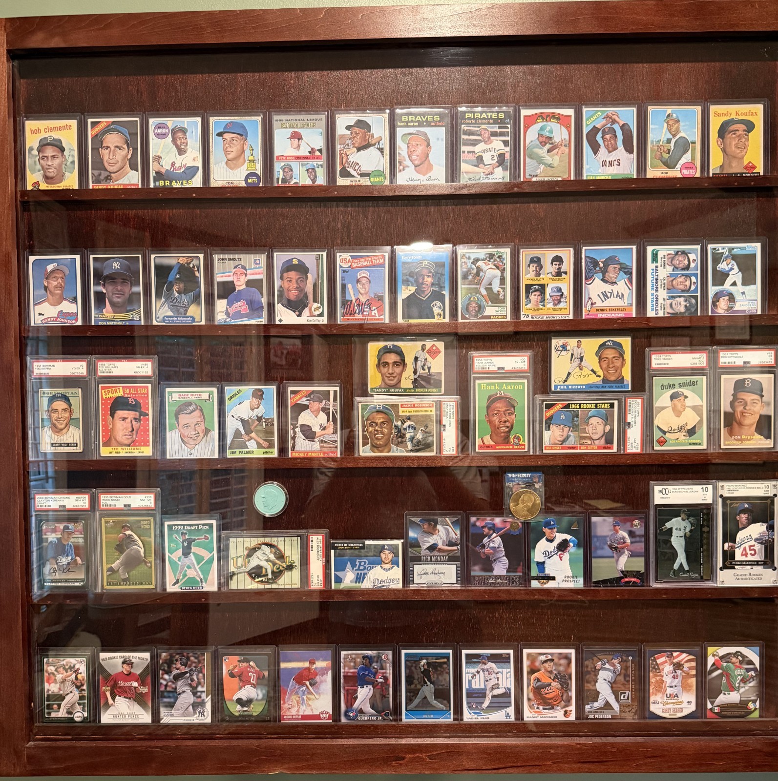 1956 Topps Jackie Robinson 'Gray Back' #30 ~ PSA 3 ~ Collection Sale 3/89 view 3