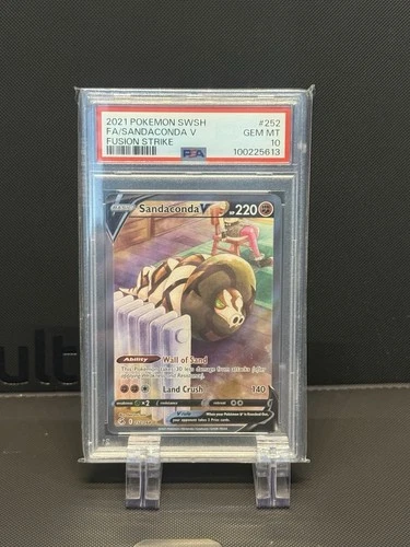 Pokemon Fusion Strike Sandaconda v PSA 10 Card 252/264