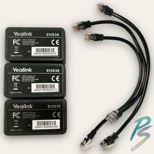 LOT OF 3 Yealink EHS36 Wireless Headset Plantronics Phone Adapters - Picture 4 of 4