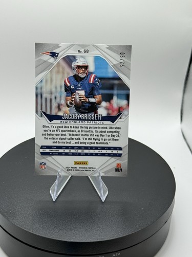 2024 Panini Phoenix Football Bronze /75 Jacoby Brissett #68 New England Patriots - Picture 4 of 6
