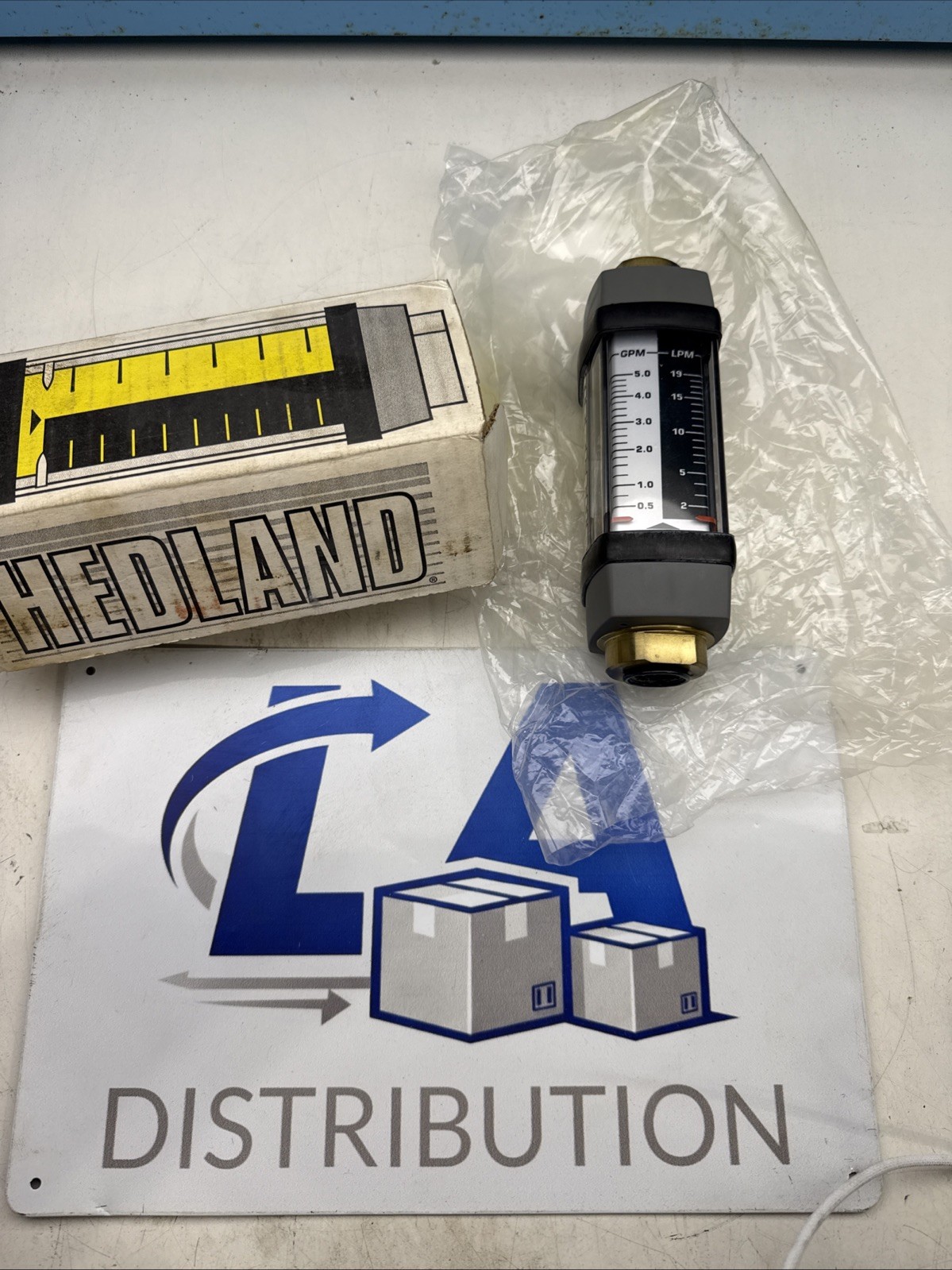 Hedland H605b-005 Flowmeter, Gpm/Lpm 0.5 - 5.0 / 2-19