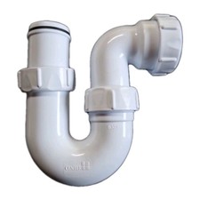 PLUMB CENTER 40MM 1 1/2" KITCHEN SINK WASTE U BEND P TRAP F13405 CTP2 NEW 