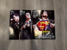vintage 1998 DC Comics promo poster for Superman Forever 1 34x22 inches