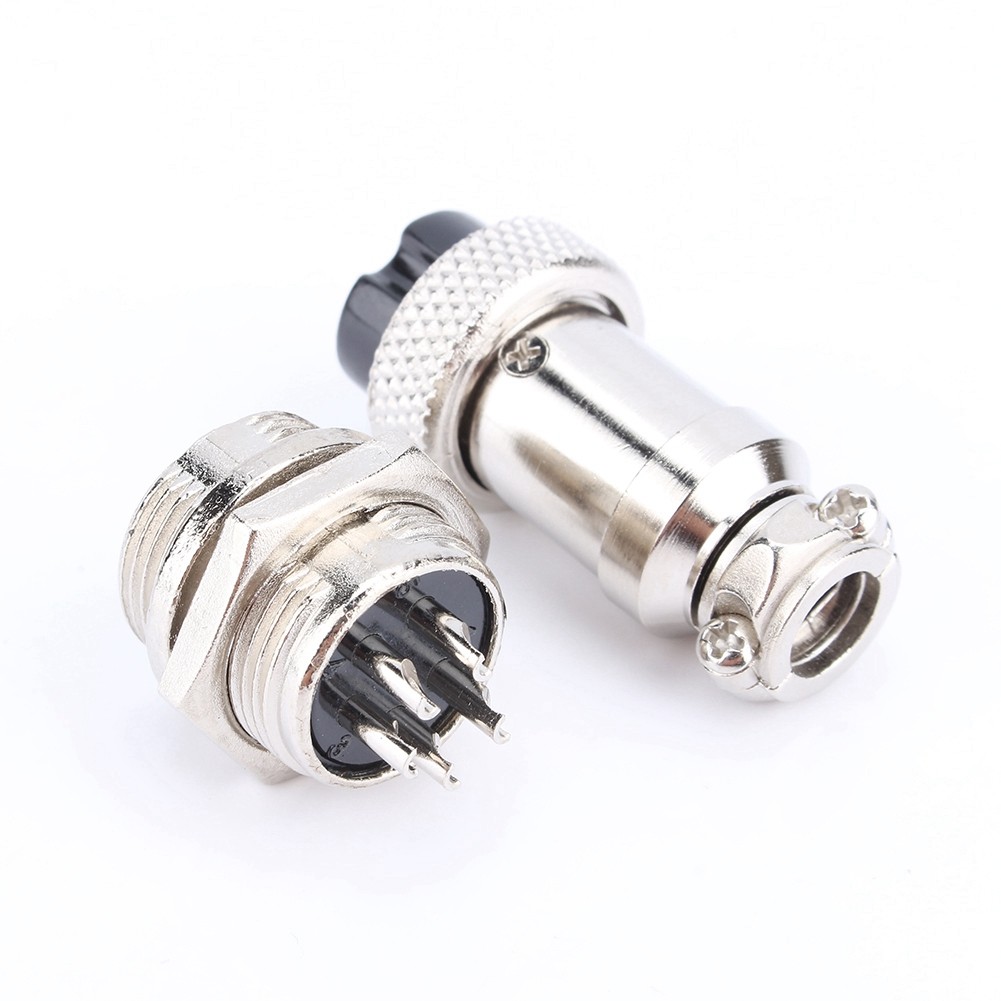 1set GX16 Metal Socket Connector High Strength Electrical Aviation Plug Connecto