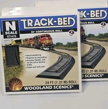 Woodland Scenics Ho Track-Bed 24 Roll Lot Of 2 48" Total