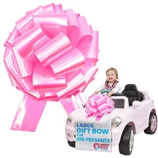 Nicky Bigs Novelties – 14 Inch Pink Big Bow for Present, Large Gift Bow, G