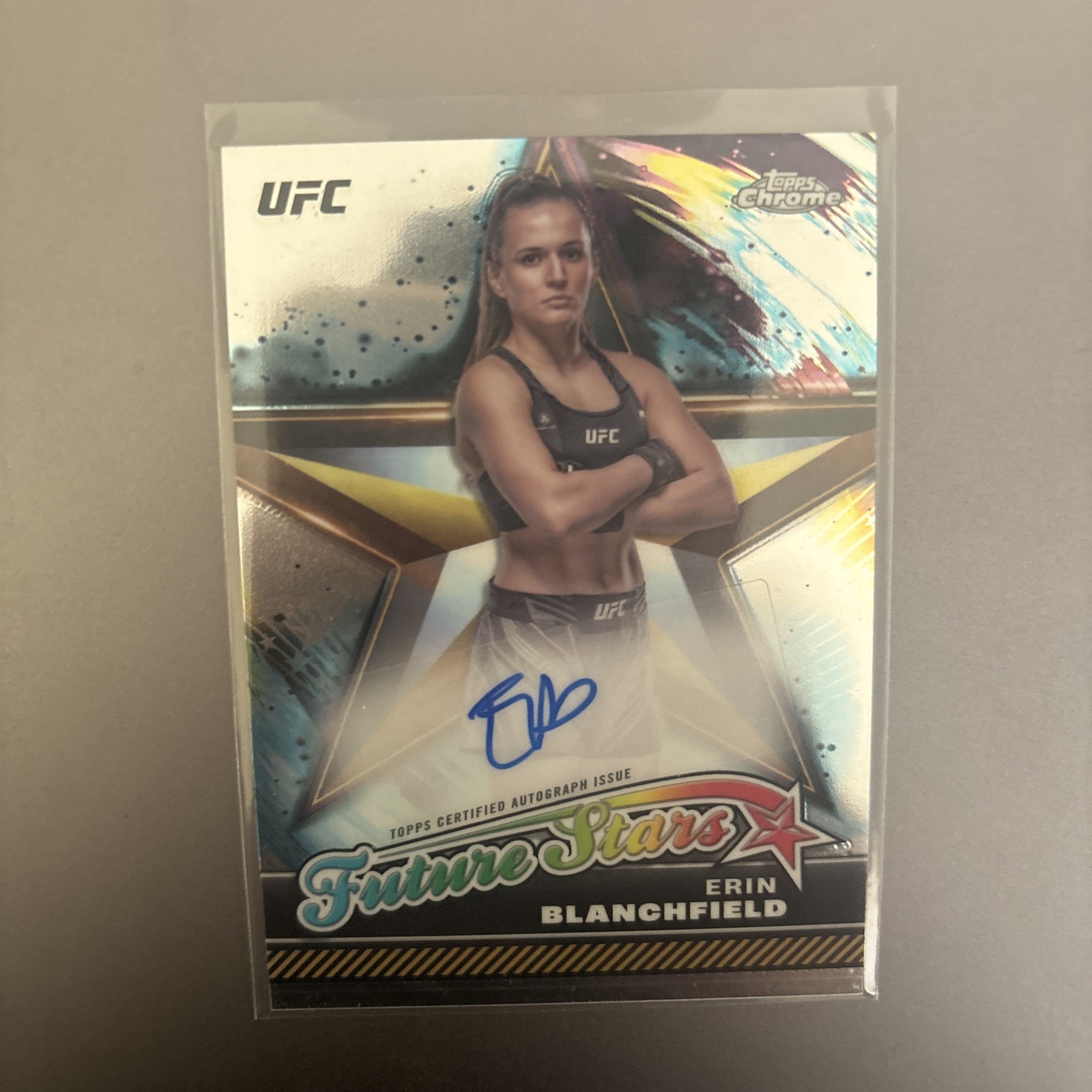 2024 Topps Chrome UFC - Future Stars Autographs Erin Blanchfield #FSA-EBL (AU)