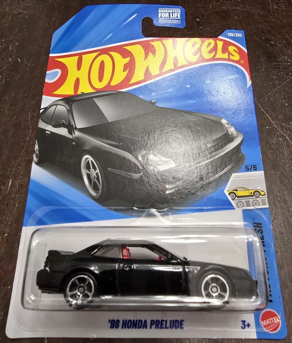 Hot Wheels 2026 '98 Honda Prelude Black HW Factory Fresh #5/5 *NEW