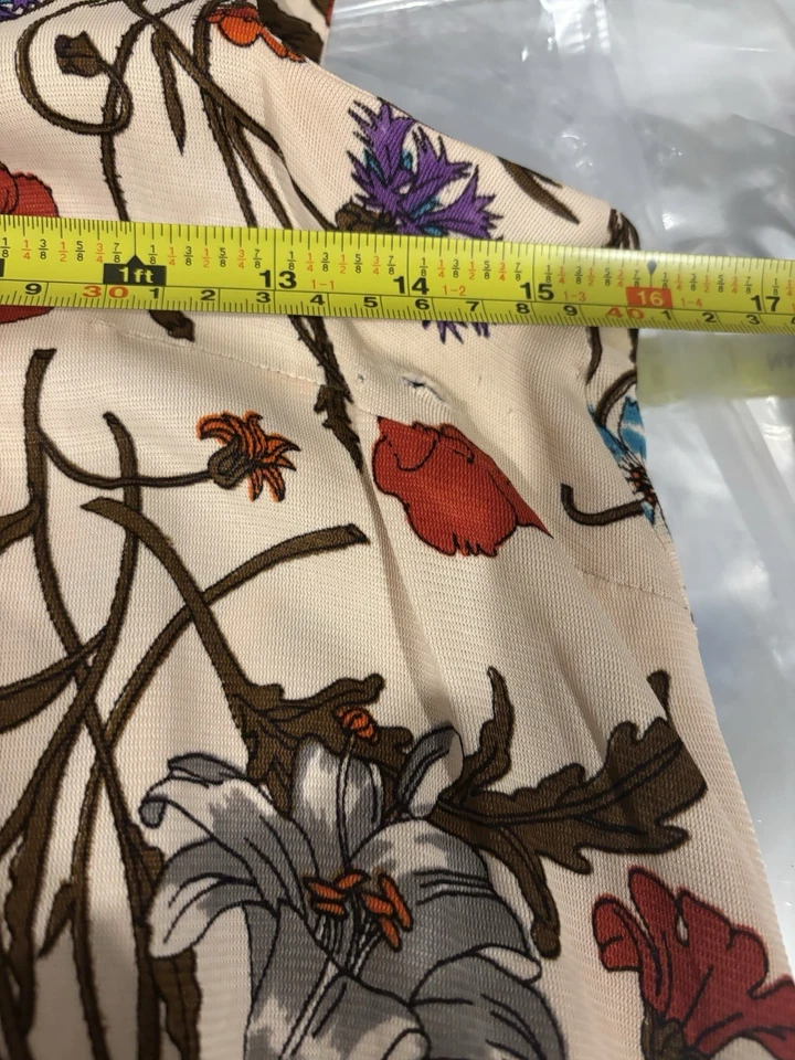 Vestido Psicodélico De Colección Años 60 70 Motivo Mariposa Cambio M Rojo Volantes Años 60 Hada Foto 4 de 4