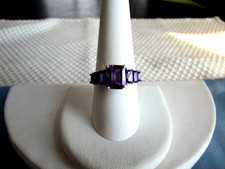 Amethyst Ring in Sterling Silver - size 9.25 TIH 153
