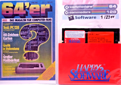 COMMODORE 64/128 -- 64's ISSUE 4/85 (MARKET & TECH - FLOPPY DISK TO BOOKLET)