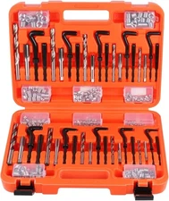 300-Piece Helicoil Thread Repair Kit,Metric & SAE,HSS Drill Helicoil Repair Kit