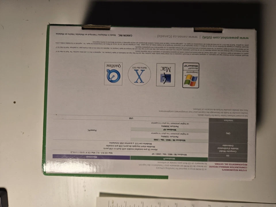 Canon PowerShot A75 Box Manuals, Cables, CD, CAMERA - Image 4 of 4